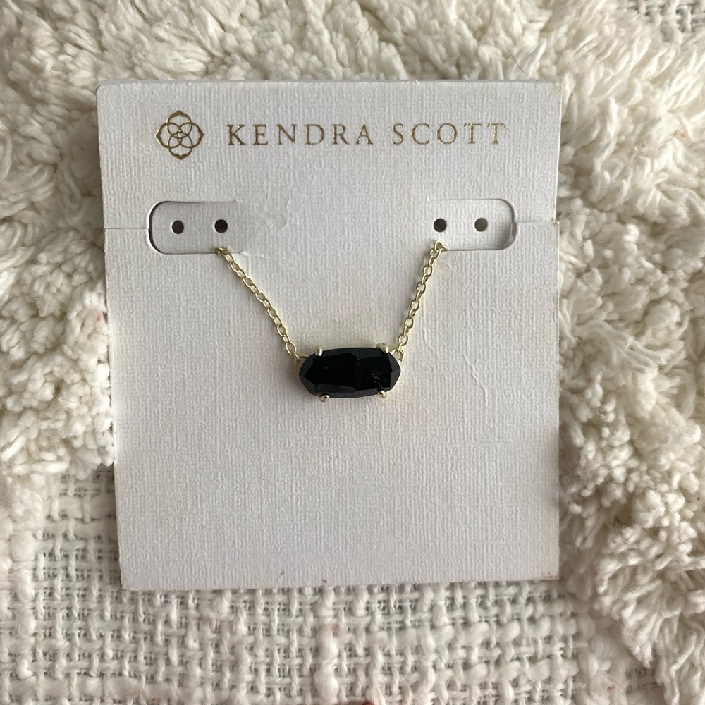 New Kendra Scott • Ever Necklace • black and gold